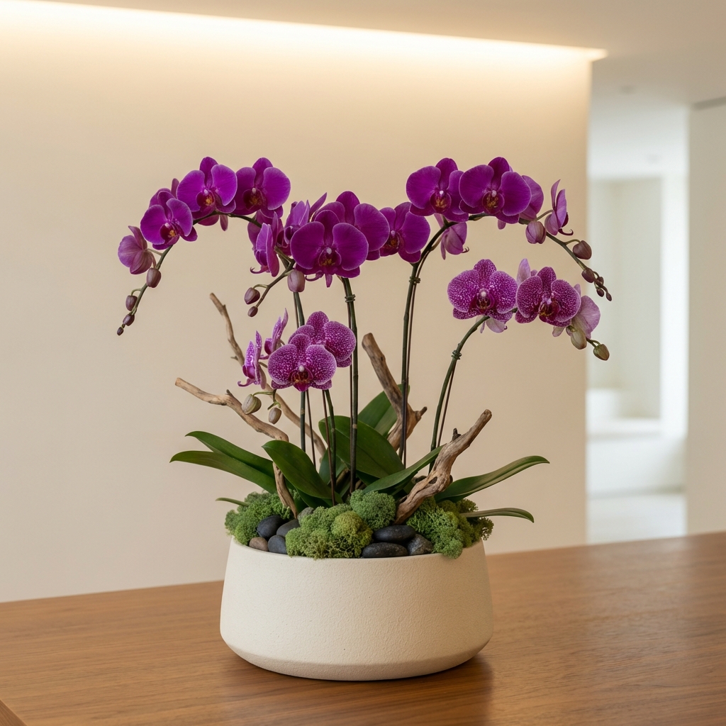 Exotic Orchid arrangement by Thexrovaphik