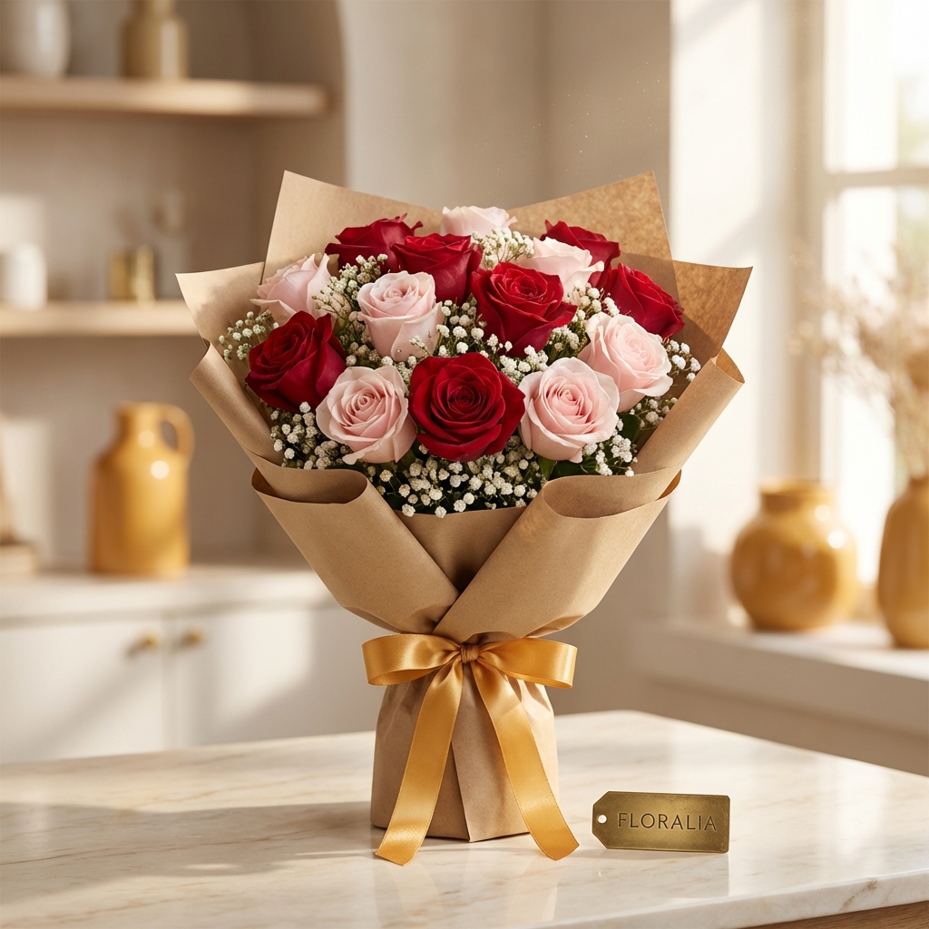 Romance in Bloom rose bouquet by Thexrovaphik